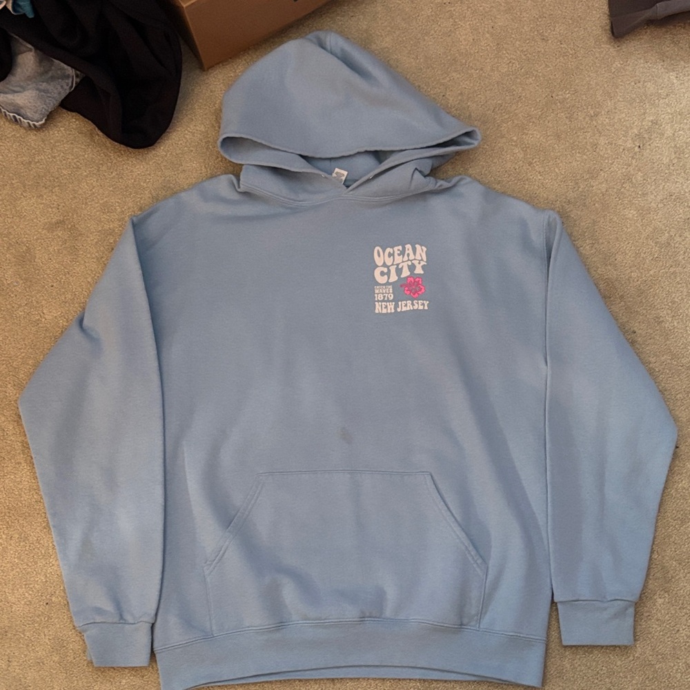 Ocean City Blue Hoodie